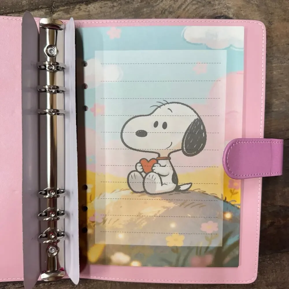 Snoopy A5 Binder w/ matching paper